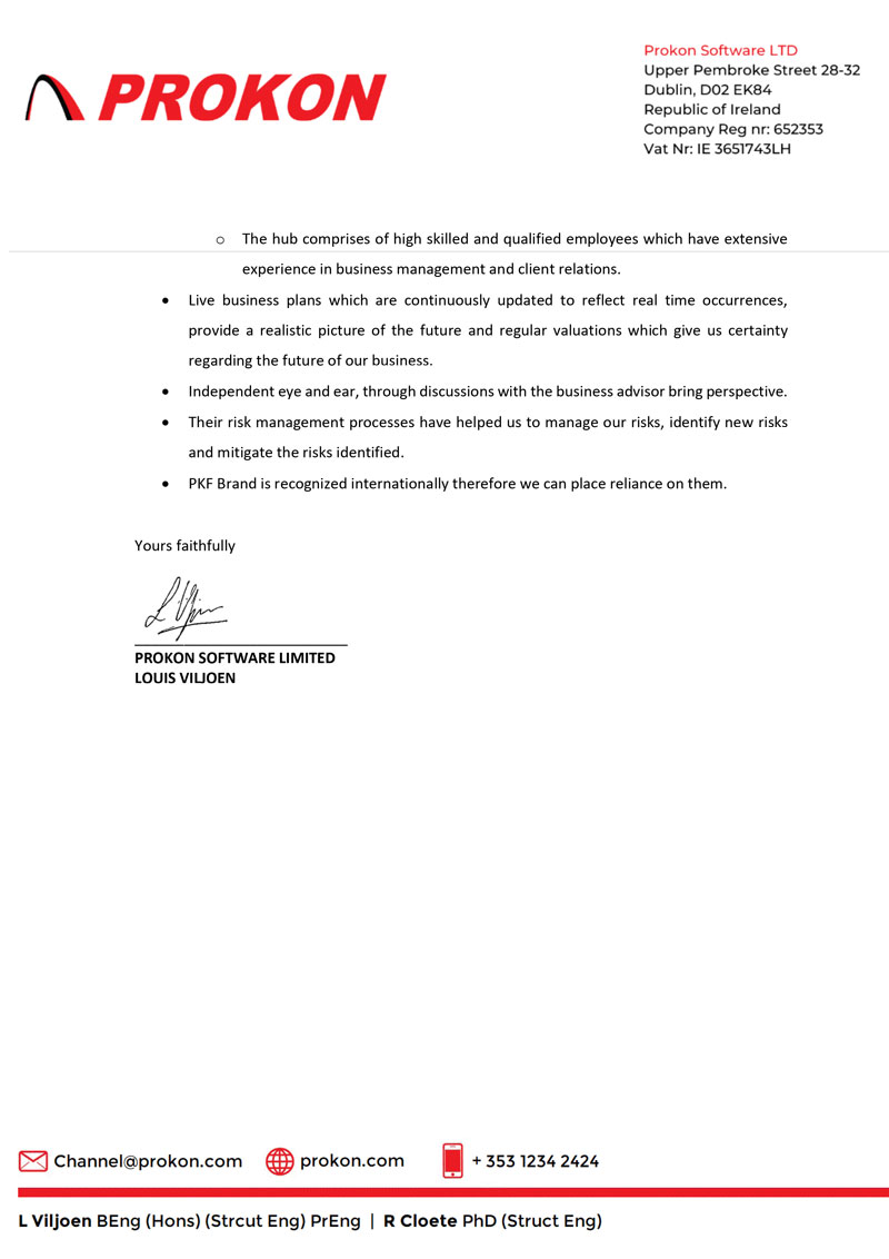 PKF George Reference Letter