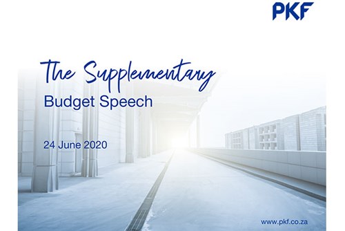 Tax overview of the Supplementary Budget Speech – 24 June